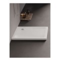 New Trendy Brodzik Mild Akrylowy Kwadratowy Biały 90X90X4,5cm