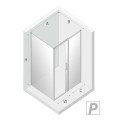 New Trendy Prime kabina prostokątna prawa chrom 120x80x200