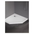 New Trendy Brodzik Mild Stone Akrylowy Pięciokątny80X80X4,5cm