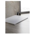 New Trendy Brodzi Konglomeratowy prostokatny biały 140X80X3 cm