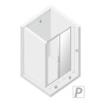 New Trendy Prime drzwi wnękowe chrom 120x200