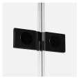 New Trendy New Renoma kabina prostokątna lewa black 120x90x195