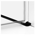 New Trendy New Renoma kabina prostokątna lewa black 120x90x195