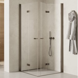 New Trendy New Soleo kabina kwadratowa 800x800x1950 mm gunmetal brushed