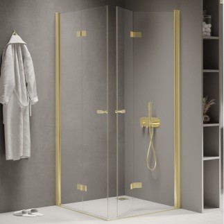 New Trendy New Soleo kabina kwadratowa 900x900x1950 mm light gold