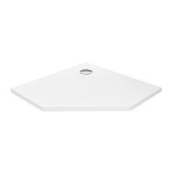 New Trendy Nex brodzik pięciokątny konglomeratowy antracyt 90x90x3,5