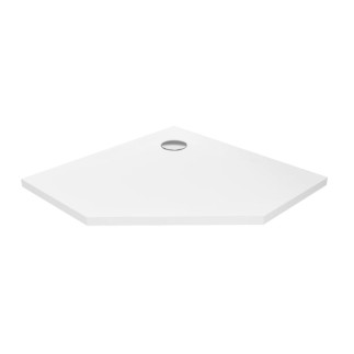 New Trendy Nex brodzik pięciokątny konglomeratowy antracyt 90x90x3,5