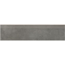 Cerrad Tassero Graphite płytka gresowa stopnica nacinana 29,7x119,7