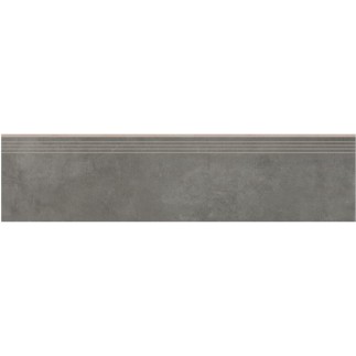 Cerrad Tassero Graphite płytka gresowa stopnica nacinana 29,7x119,7