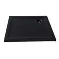 New Trendy Mild Stone brodzik prostokątny akrylowy czarny 120x90x4,5