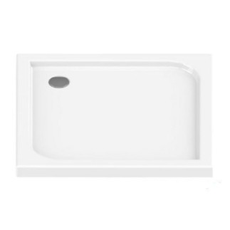 New Trendy Cantare brodzik prostokątny akrylowy biały 100x90x5,5