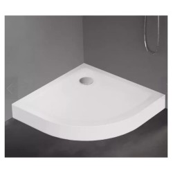 New Trendy Mild brodzik półokrągły R55 akrylowy biały 90x90x11,5