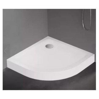 New Trendy Mild brodzik półokrągły R55 akrylowy biały 90x90x11,5