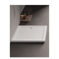 New Trendy Brodzik Akrylowy prostokatny Biały 90X80X4,5cm