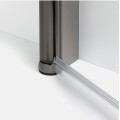 New Trendy New Soleo kabina kwadratowa 800x800x1950 mm gunmetal brushed