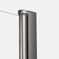 New Trendy New Soleo kabina walk-in U 600x1950 mm gunmwtal brushed
