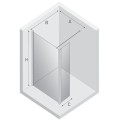 New Trendy New Soleo kabina walk-in U 600x1950 mm gunmwtal brushed