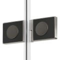 New Trendy New Soleo kabina kwadratowa 800x800x1950 mm gunmetal brushed