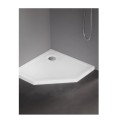 New Trendy Brodzik Mild Pięciokątny 80X80X4,5cm