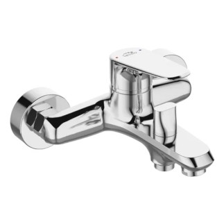 LAVEO RONDO Bateria wannowa ścienna chrom