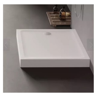 New Trendy Mild brodzik prostokątny akrylowy biały 90x80x11,5