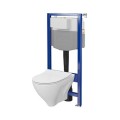 Cersanit Aqua 50  c42 stelaż wc z miską zawieszaną mille i deską wolnoopadającą