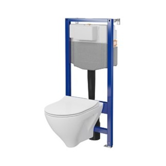 Cersanit Aqua 50  c42 stelaż wc z miską zawieszaną mille i deską wolnoopadającą