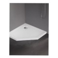 New Trendy Brodzik Mild Stone Pięciokatny 90X90X4,5cm