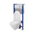Cersanit Aqua 50  c42 stelaż wc z miską zawieszaną mille i deską wolnoopadającą