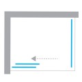 New Trendy Prime  kabina prostokątna 1200x700x2000 mm chrom