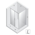 New Trendy Prime kabina prostokątna 1200x900x2000 mm black