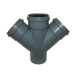 Armakan PCV czwórnik wew  PP 110/110/110/45°