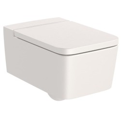 Roca Inspira square rimless miska wc podwieszana beżowa
