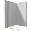 Deante Prizma ścianka prysznicowa walk-in 120 cm - przesuwna złoto szczotkowane