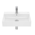 Roca Inspira square umywalka ścienno meblowa 600 x 490 x 120 mm superglaze biały