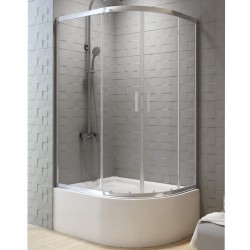 New Trendy Varia New kabina półokrągła asymetryczna 1200x850x1650 chrom