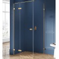 New Trendy Avexa kabina prostokątna 1100x900x2000 mm gold brushed