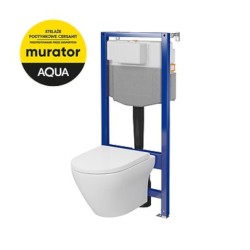 Cersanit Aqua 50 mechaniczny c20 stelaż wc z miską zawieszaną Larga i deską wolnoopadającą