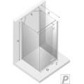 New Trendy Reflexa kabina przyścienna 900x900x2000 mm chrom