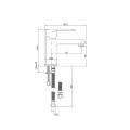 Invena Siros bateria umywalkowa chrom