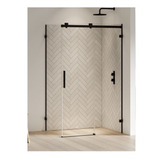 New Trendy Kabina Softi Black Lewa 140X90X200cm