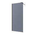 Invena kabina Walk-in II 900x2000 mm profil czarny szkło grafit