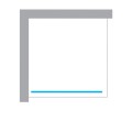 New Trendy Avexa kabina walk-in 1000x2000 mm white