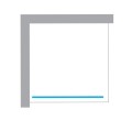 New Trendy Awexa kabina walk-in NZ6 1000x2000 mm white
