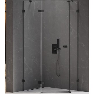 New Trendy Avexa kabina 5-kątna asymetryczna 1000x800x2000 mm black