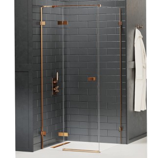 New Trendy Avexa kabina prostokątna 1000x700x2000 mm copper brushed