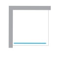 New Trendy Avexa kabina walk-in 1000 2000 mm white