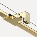 New Trendy Avexa XR kabina kwadratowa 1000x1000x2000 mm gold shine