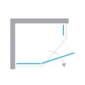 New Trendy Avexa kabina 5-kątna asymetryczna 1000x800x2000 mm black