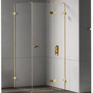 New Trendy Eventa kabina kwadratowa 1000x1000x2000 mm gold shine
